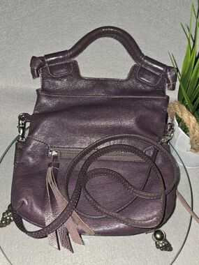 Foley + Corinna Purple Leather Women’s Crossbody Bag